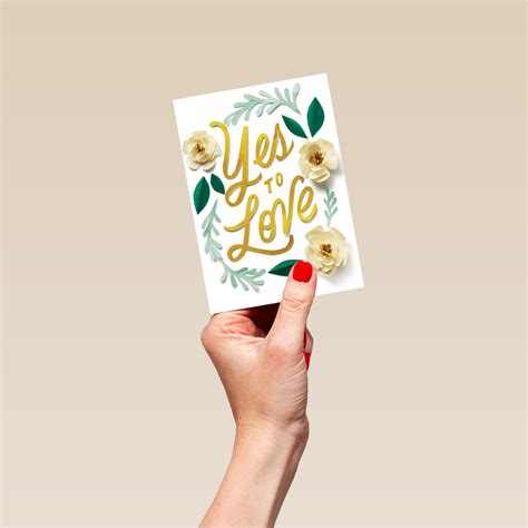 Personalised Say Yes To Love Card – Hallmark