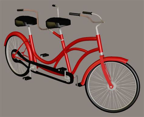 Bicycle Built For Two Model Daz 3d Vehicles Modelposerworld 3d Model