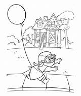 Coloring Pages Movie Sheets Disney Carl Balloon Running sketch template