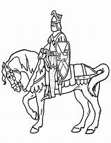 Chevalier Cheval Guerrero Caballos Cavallo Ritter Horseback Caballo Printactivities Britannique Royaume Guerreros Moyen Chevaliers Cavalli Appear sketch template