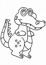 Crocodile Coloriage Animaux Colorier Rigolo Rigolos Coloriages Tortue Licorne Nouveau Hibou sketch template