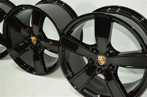 porsche  carrera  wheels rims factory oem original black