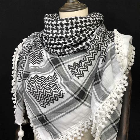 keffiyeh palestine shemagh scarf arab shami heavy syria kufiya etsy