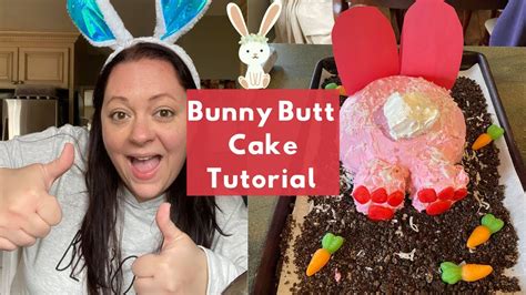 Easy Easter Bunny Butt Cake Tutorial Diy Bunny Cake Easter Dessert