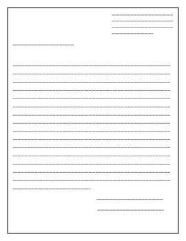 blank letter template  simplyxteaching tpt