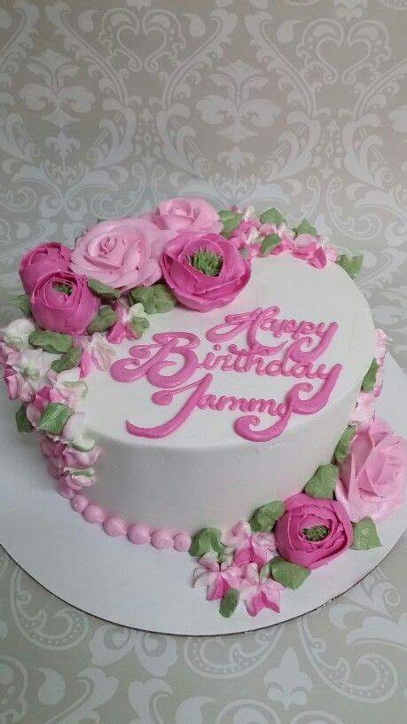 Pretty In Pink Buttercream Flower Cake Chocolate Cake Decoration