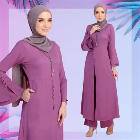 size xs xl exclusive abaya set jubah seluar muslimah labuh shopee