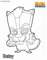 Zooba Betsy Nix Coloringonly Finn Lizzy Louie Obst Colorironline Patrol Paw sketch template