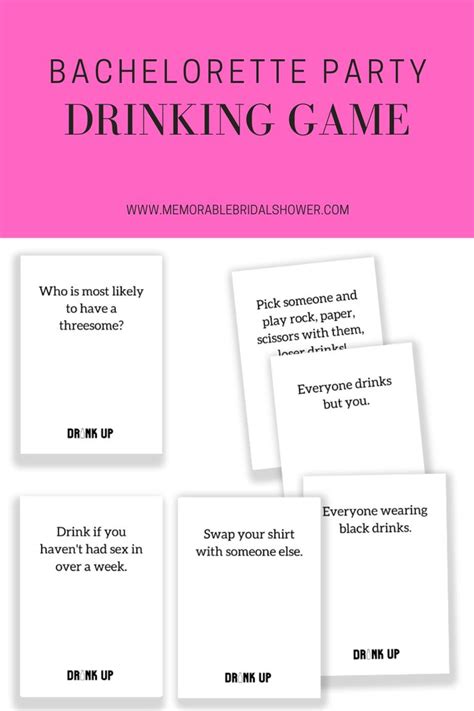 drinking card game drinking card games bachelorette party games