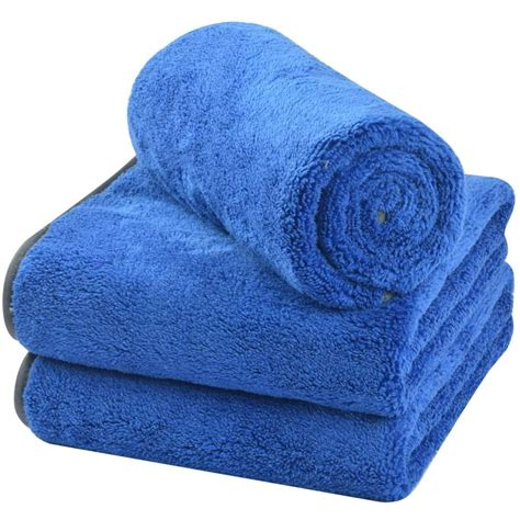 extra large plush pocketed microfiber drying towel  packcar drying towels super absorbent