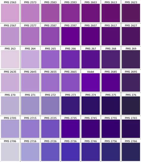 color morado lila paleta del color violeta monocromatica  color