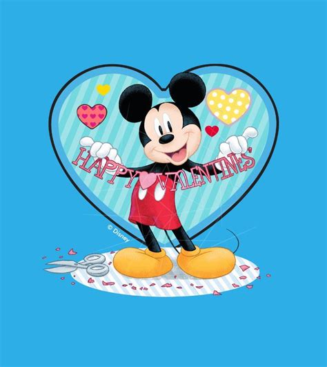 mickey mouse happy valentines day cutout png   files