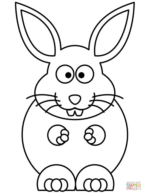 cartoon bunny coloring page  printable coloring pages