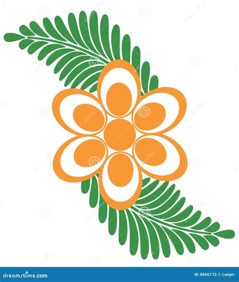 flower logo stock vector illustration  curves floral