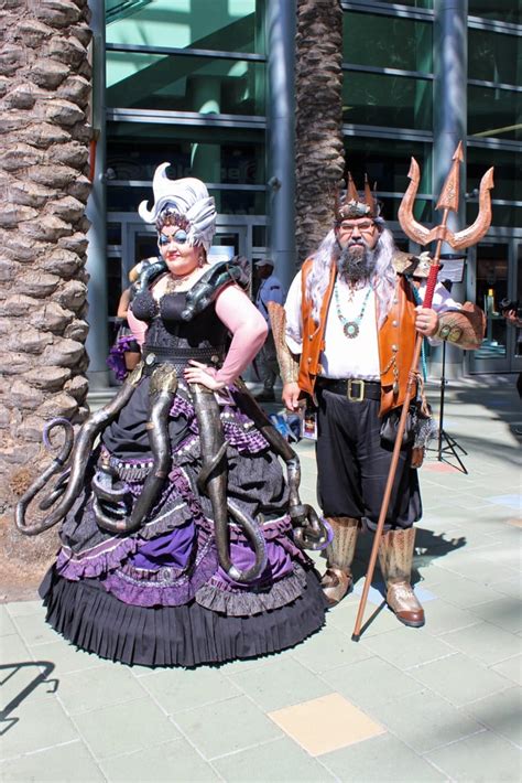 steampunk ursula and triton — the little mermaid best disney cosplays