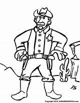 Sheriff Coloring Pages Characters Getcolorings Getdrawings sketch template