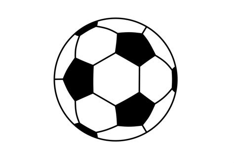 soccer ball icon isolated  white background  vector art