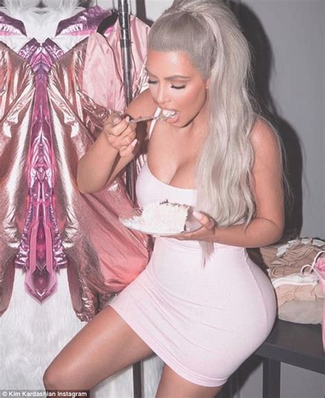 kim kardashian eats cake and shares new candy fragrances daily mail online