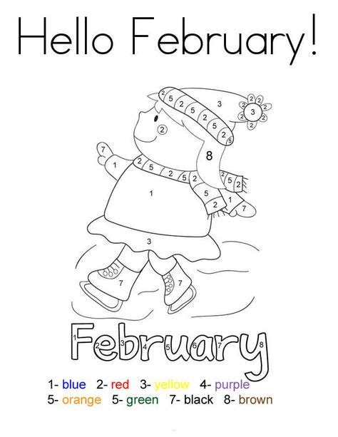 printable february coloring pages february colors coloring pages