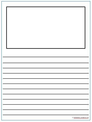 blank printable storyboards writing paper template writing paper