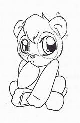 Pandas Coloringhome Ursul Desenat Onlycoloringpages sketch template