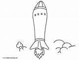 Rocket Ship Coloring Pages Cartoon Printable Adults Kids sketch template