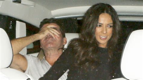 simon cowell s ex terri seymour sits on his lap as they share car