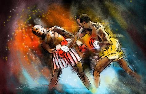 boxing  painting  miki de goodaboom