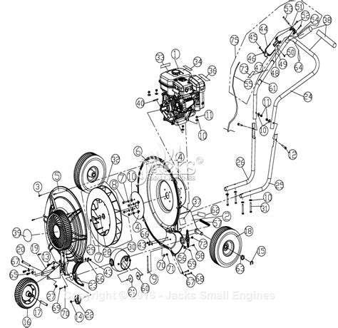 billy goat fs parts diagram  full assembly
