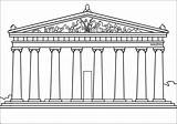 Parthenon Greek Drawing Greece Coloring Ancient Clipart Drawings Atenas Architecture School Sheet Para Temple Acropolis Colorir Tennessee Google Templos Pages sketch template