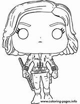 Avengers Widow Funko Pop Marvel Coloring Infinity War Pages Printable Mini sketch template