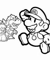 Mario Coloring Pages Sonic Printable Luigi sketch template
