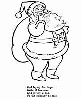 Christmas Night Coloring Before Pages Twas Story His Finger Aside Nose Stories Laying Poem Holiday Classic Honkingdonkey Kids Poems Clipart sketch template