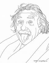 Einstein Albert Coloring Forscher Wissenschaftler Escritor Ausmalbild Dibujos Hellokids Coloringbay sketch template