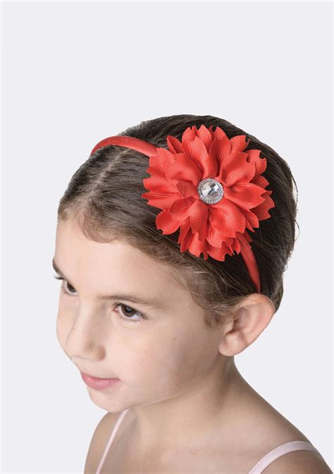 studio  dancewear flower jewel headband flower headpiece
