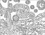 Gogh Starry Notte Stellata Colorir Sternennacht Quadri Munch Estrelada Scream Sketchite Famosi Desenhos Gessetto Arti Grano Forumcommunity Attività Artistiche Vorlagen sketch template