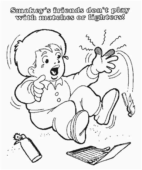 fire safety coloring pages  kids updated