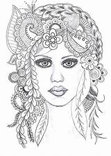 Coloring Pages Mom Color Girl Outlines sketch template