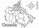 Canada Map Colouring Coloring Pages Printable Color Getcolorings sketch template