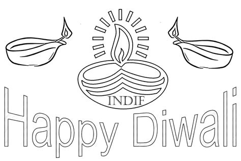 diwali coloring page coloring home
