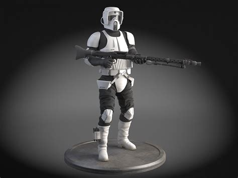 star wars scout trooper  model  squir