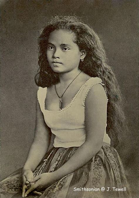 Native Girl Manila Philippines About 1880 National
