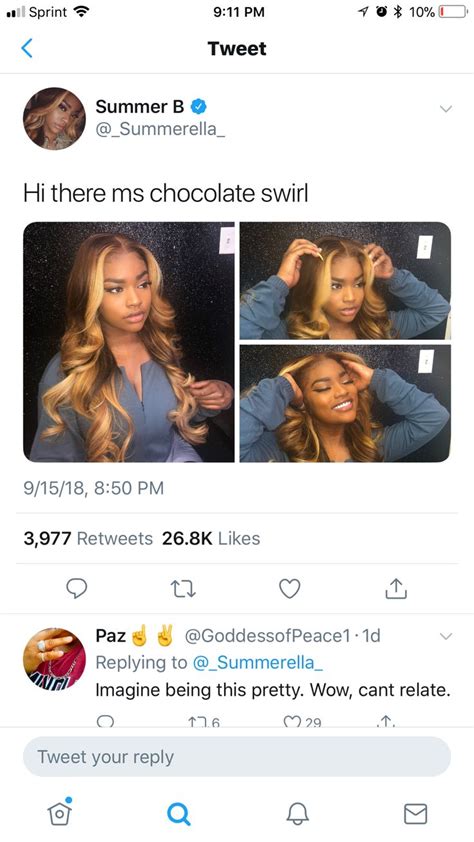 Pin By Porsha Amaxzing On Hair In 2020 Chocolate Swirl Pretty Swirl