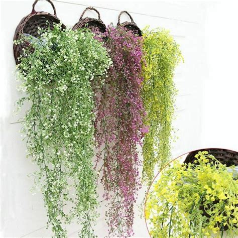 luethbiezx artificial fake hanging flower vine plant wedding indoor outdoor garden dor