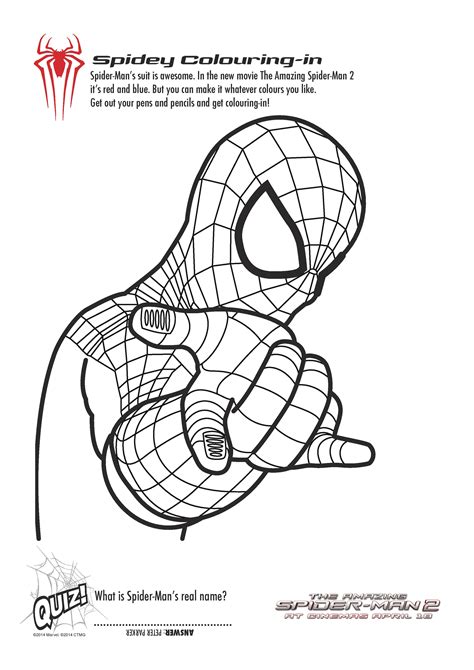 spiderman printable coloring pages