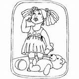 Crying Girl Coloring Pages Getcolorings Bro Getdrawings sketch template