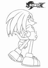 Knuckles Zazz Coloringpagesonly Hedgehog sketch template