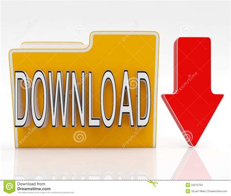 file shows downloaded software stock illustration