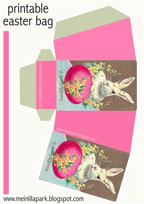 printable diy easter bunny box ausdruckbarer osterkorb freebie