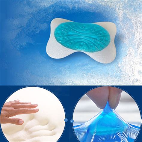 28cm Memory Foam Pillow Cooling Gel Surface Lumbar Neck Cooling Pad